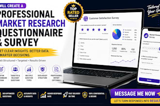create a professional market research questionnaire and survey