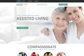 build wix memory care facility website healthcare website medical home care site