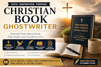 christian book ghostwriter devotional faith ebook writer spiritual book author