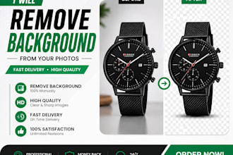 do professional photo editing and background removel