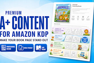 design premium amazon KDP a plus content