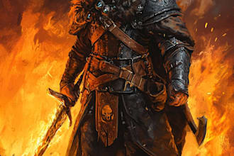 fantasy dnd character illustration