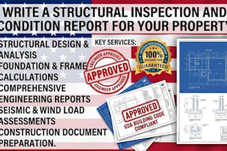 write a structural inspection and condition report for your property