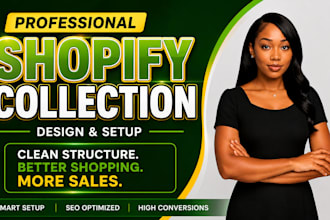 create easy to navigate optimized shopify collections, category, automated menu