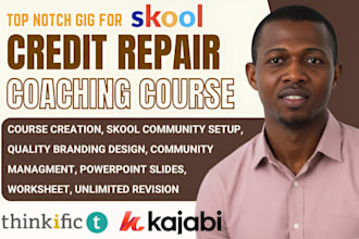 build your credit repair training system and setup professional skool community