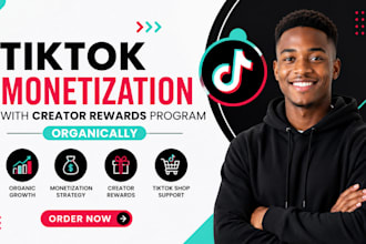 do tiktok monetization with creator rewards program organically