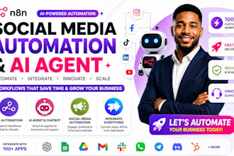 make social media automation make com automation n8n social media ai automation