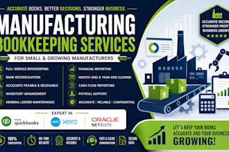 do manufacturing bookkeeping in quickbooks xero sage intacct zoho with reporting