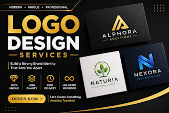 design a modern business logo and youtube thumbnail