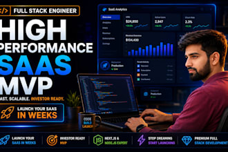 be your full stack engineer for a high performance saas mvp