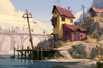 create fantasy environment concept art