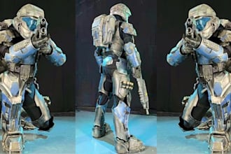 create custom creation fantasy full knight anime  cosplay armor props for con