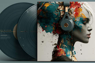 create stunning album cover art and spotify canvas for you