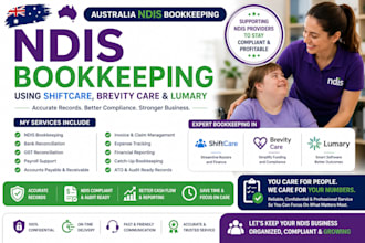 prepare australia ndis bookkeeping using shiftcare brevity care lumary