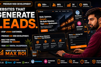 develop a premium business website optimized for ROI