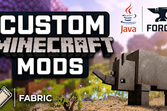 code custom minecraft mods for forge and fabric