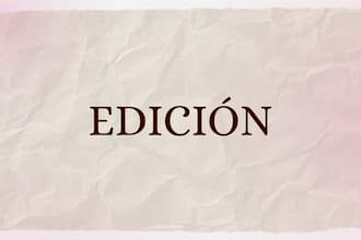 seré tu editora y correctora
