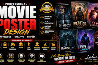 design and illustrate your theatre festival film poster movie poster