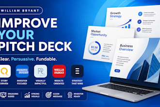 design coaching or course presentation and pitch deck in canva