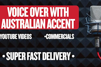 record a voice over with an australian accent