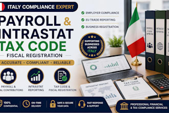 manage italy payroll intrastat tax code and fiscal registration