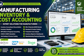 do manufacturing inventory costing wip cogs cogm bom in katana fishbowl mrpeasy
