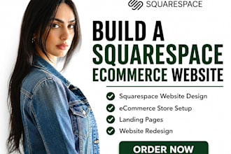 design and redesign a squarespace ecommerce website