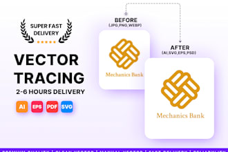 manual vector tracing, convert image to vector, png to svg, ai, eps