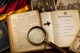 translate old german genealogy records and family history documents
