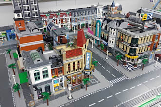 custom lego city moc, lego spaceship, bricklink studio, 3d lego building design