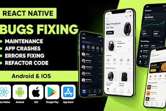 fix react native mobile app expo bugs errors app crashes build errors bug fix