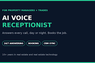 build an ai receptionist to answer calls and book jobs