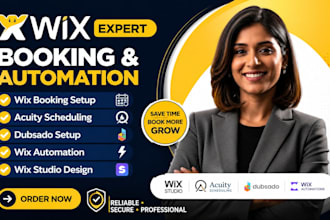 set up wix booking acuity scheduling dubsado wix studio wix automation expert