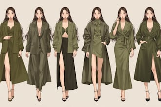custom fashion collection illustrations and sketches