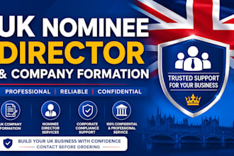 provide UK nominee director and company formation services
