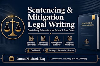 draft a persuasive criminal sentencing memorandum