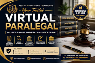 provide reliable virtual paralegal support