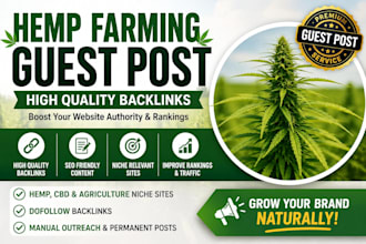 do provide hemp farming guest post on high DR websites