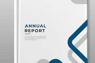 create a professional investor report annual report and business presentation
