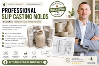 design professional slip casting molds for ceramic production