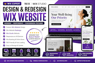 design wix website redesign wix website and build responsive wix site