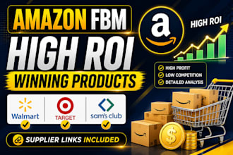 research profitable amazon fbm products with high ROI and supplier links