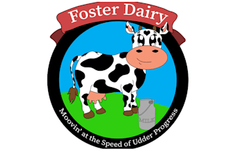 design foster dairy robotic milkers logo