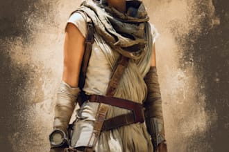 draw you as an amazing star wars character