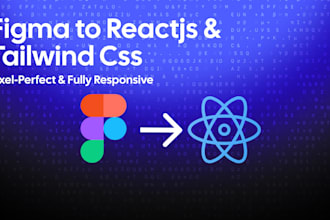 convert figma to react and tailwind CSS