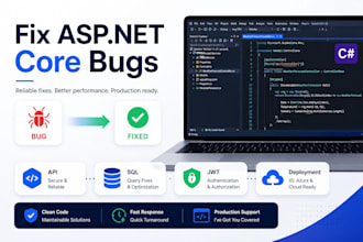 fix asp net core bugs API issues and sql server errors