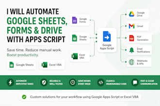 automate google sheets and excel with apps script or vba