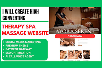 massage therapy spa mental health counseling healthcare life coaching website