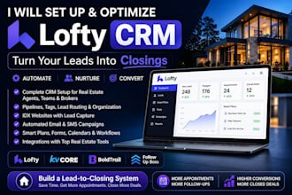 setup lofty crm, lofty website, idx website, lofty automation