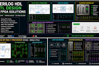design verilog hdl rtl modules, fsm, fifo and testbench